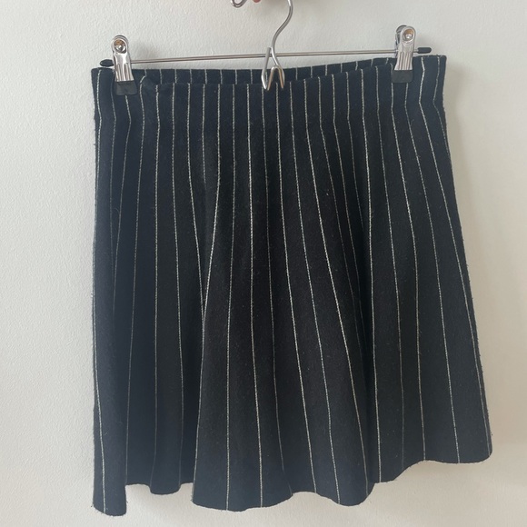 Zara Striped Skater Skirt - Picture 3 of 10